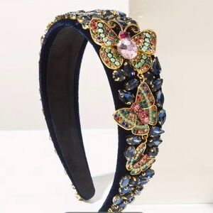 BOUTIQUE BUTTERFLY JEWELED HEADBAND
